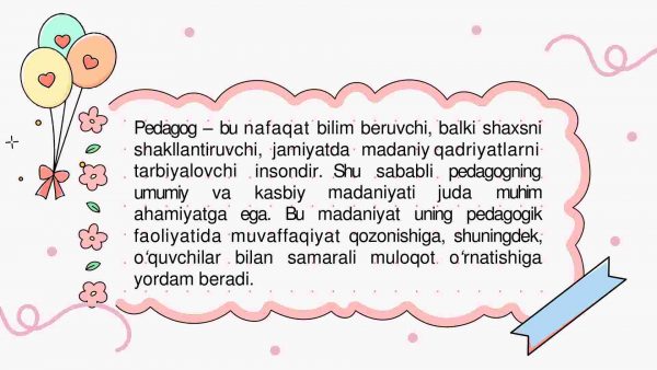 Pedagogning umumiy va kasbiy madaniyati - Image 2