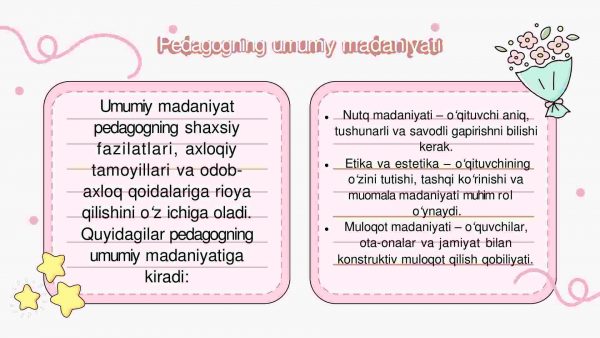 Pedagogning umumiy va kasbiy madaniyati - Image 3