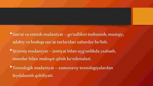 Pedagogning umumiy va kasbiy madaniyati - Image 4