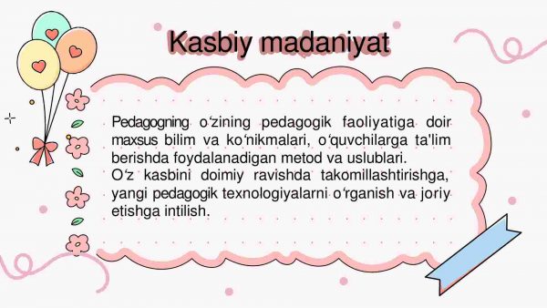 Pedagogning umumiy va kasbiy madaniyati - Image 4