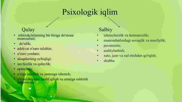 Jamoadagi psixologik iqlim - Image 4
