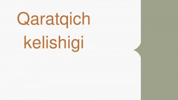 Qaratqich kelishigi