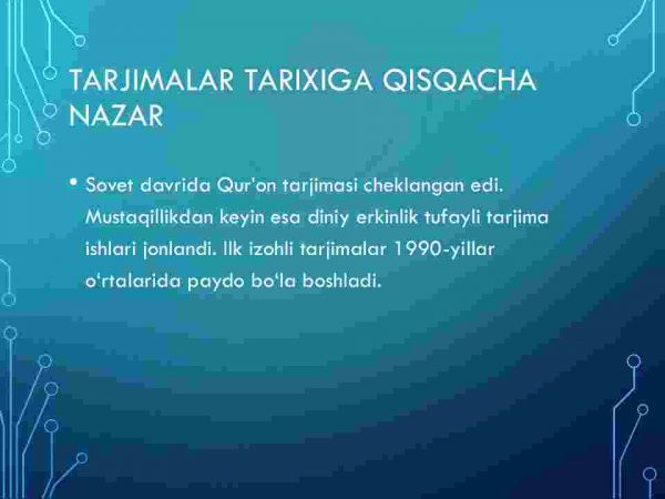 Mustaqillik yillarida Qur'onning o'zbek tiliga tarjima qilinishi va tasvirlari - Image 3