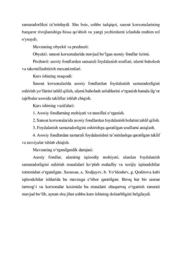 Sanoat korxonalari asosiy fondlaridan samarali foydalanish yo’llari - Image 4