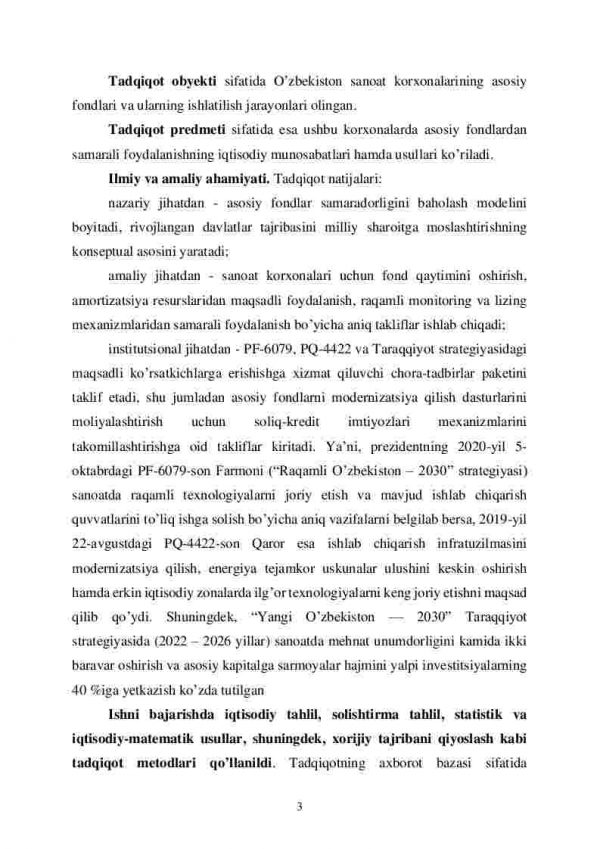 Sanoat korxonalari asosiy fondlaridan samarali foydalanish yo’llari - Image 3