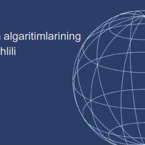 Saralash algoritimlarining qiyosiy tahlili
