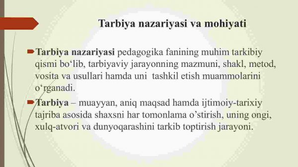 Shaxs tarbiyasi - Image 3