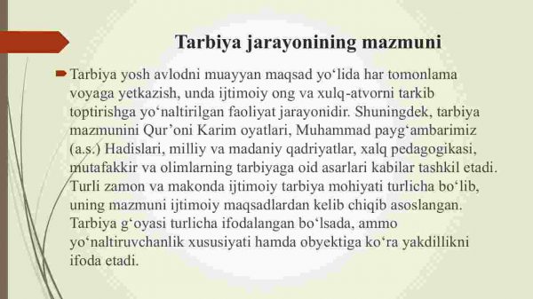 Shaxs tarbiyasi - Image 4