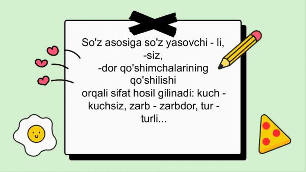 Sifat yasovchi qo’shimchalar - Image 3