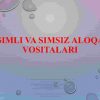 Simli va simsiz aloqa vositalari