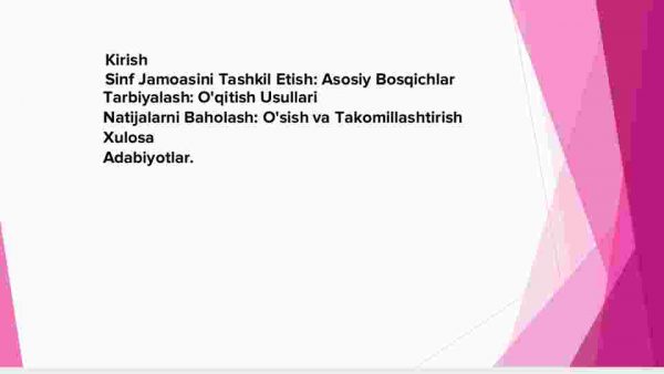 Sinf jamoasini tashkil etish va tarbiyalash - Image 2