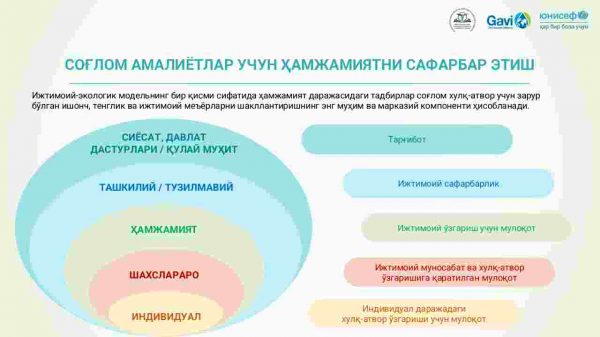 Sog'lom amaliyotlar uchun hamjamiyatlarni safarbar etish. Salomatlikning  ijtimoiy determinantlarining sog'lom amaliyotdagi roli - Image 3