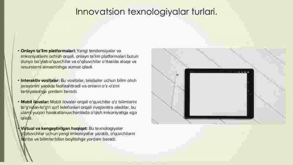 Tarbiyada innovatsion texnologiyalarning o‘rni - Image 4