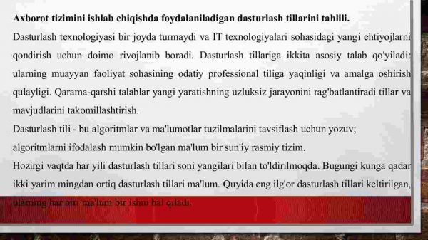 Talabalarni davom etayotgan voqealar haqida Xabardor qiluvchi axborot tizimini ishlab chiqish - Image 4