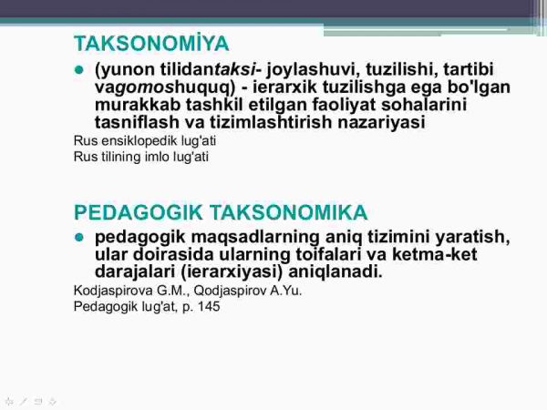 Ta'lim maqsadlari taksonomiyasi - Image 2
