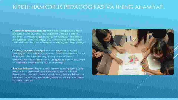 Tarbiya fani o‘qitish jarayonida hamkorlik pedagogikasi imkoniyatlaridan foydalanish - Image 3