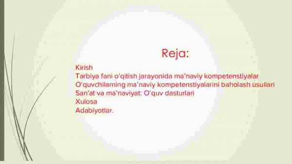 Tarbiya fani o‘qitish jarayonida o‘quvchilarni ma’naviy kompetenstiyalarini shakllantirish - Image 2