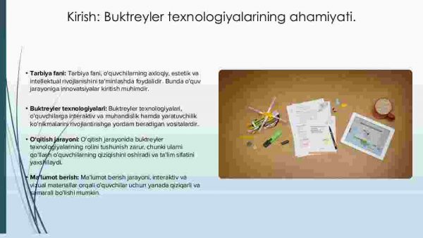 Tarbiya fani o‘qitishda buktreyler texnologiyalaridan foydalanish - Image 3