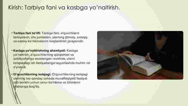 Tarbiya fani o‘qitishda o’quvchilarni kasbga yo’naltirish - Image 3