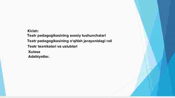 Tarbiya fani o‘qitishda teatr pedagogikasi imkoniyatlaridan foydalanish - Image 2