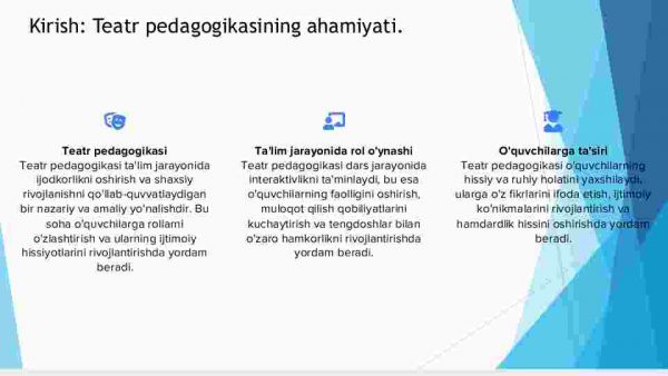 Tarbiya fani o‘qitishda teatr pedagogikasi imkoniyatlaridan foydalanish - Image 3