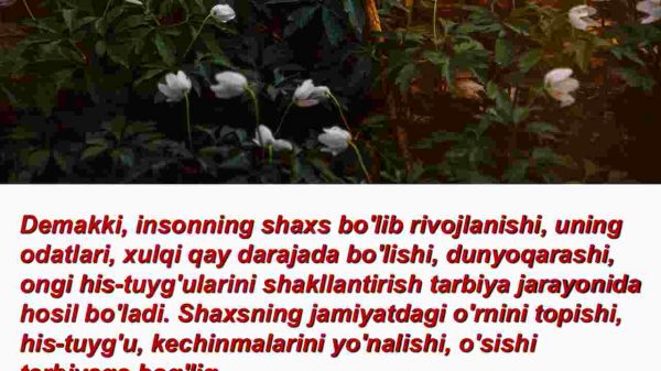 Tarbiya jarayonining mohiyati va mazmuni.Tarbiya qonuniyatlari va tamoyillari​ - Image 4
