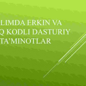 Ta’limda erkin va ochiq kodli dasturiy ta’minotlar