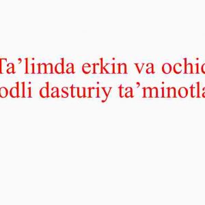 Ta’limda erkin va ochiq kodli dasturiy ta’minotlar