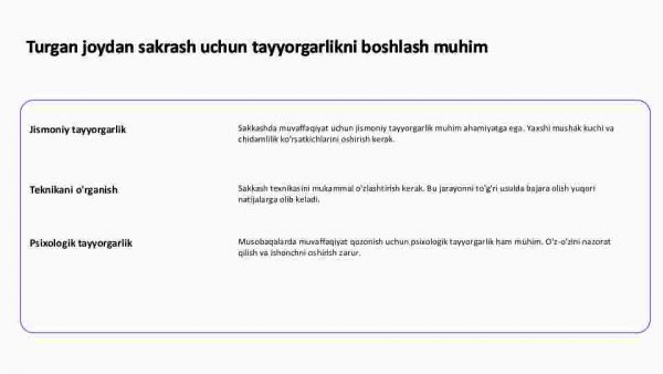 Turgan joydan uzunlikka sakrash texnikasi - Image 2