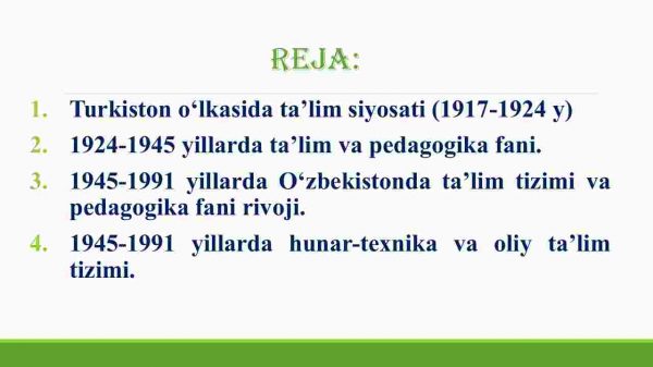 1917-1991-yillarda O'zbekistonda ta'lim tizimi va pedagogik fikrlar rivoji - Image 3