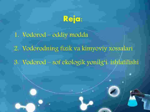 Vodorod va  uning xossalari - Image 2