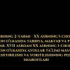 XIX asrning 2-yarmi - XX asrning 1-choragida Turkiston o‘lkasida tarbiya, maktab va pedagogik fikrlar. XVII asrdan XX asrning 1-choragida Turkiston o‘lkasida ayollar ta’limi masalasining faollashtirilishi va yoritilishining pedagogik sharoitlari​