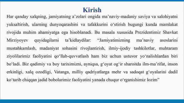 Yangi O'zbekistonda amalga oshirilayotgan ma'naviy o'zgarishlar - Image 3