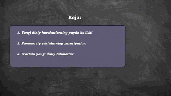 Yangi diniy talimotlar va sektalar - Image 2