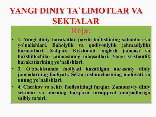 Yangi diniy ta'limotlar va sektalar - Image 2