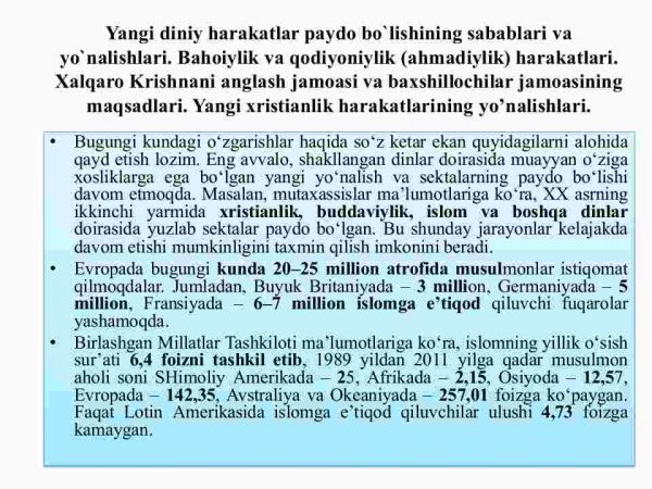 Yangi diniy ta'limotlar va sektalar - Image 3