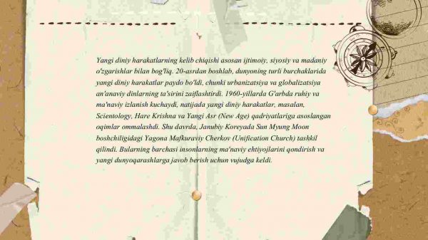 ​  Yangi diniy ta'limotlar va sektalar - Image 3