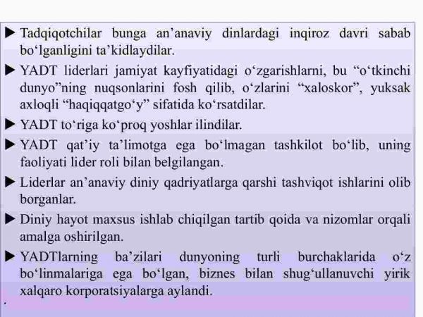 Yangi diniy ta'limotlar va sektalar - Image 4