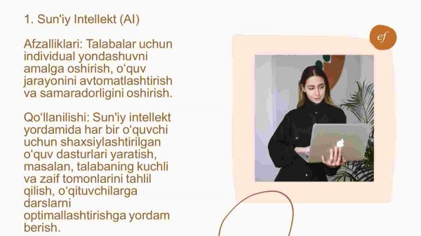 Yangi texnologiya va metodlarni ta'lim jarayonida qo'llash - Image 2