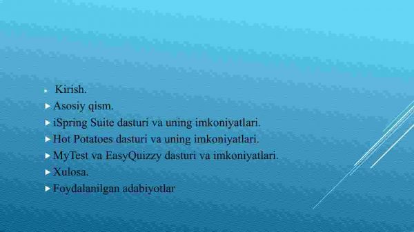 ISpring Suite, Hot Potatoes, MyTestX, EasyQuizzy dasturlari va ularning imkoniyatlari - Image 2