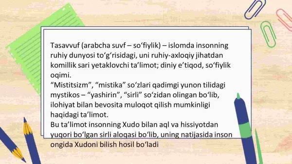 Tasavvuf taʼlimotining Sharq madaniyatga taʼsiri ​ - Image 2
