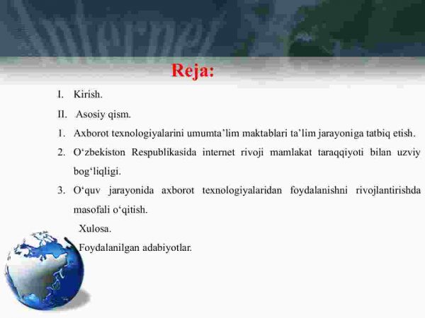 Ta’lim jarayonini tashkil etishda internet xizmatlaridan foydalanish - Image 2