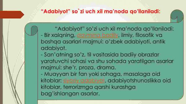 Adabiyotshunoslik badiiy adabiyot to'g'risidagi fan - Image 5
