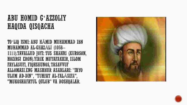 Abu Homid G'azzoliy – "Mukoshafatul qulub" asarining g'oyaviy mazmuni va axloqiy-tarbiyaviy ahamiyati - Image 2