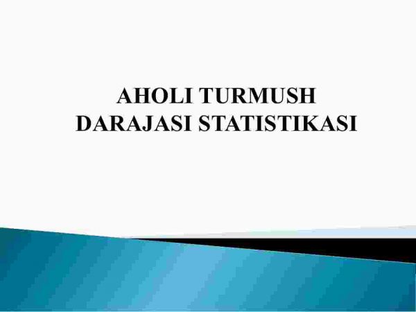 Aholi turmush darajasi statistikasi