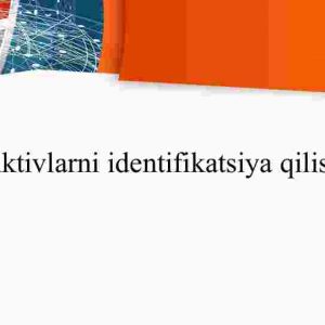Aktivlarni identifikatsiya qilish