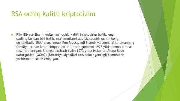 Assimmetrik kriptotizimlarni qiyosiy tahlil qilish - Image 3