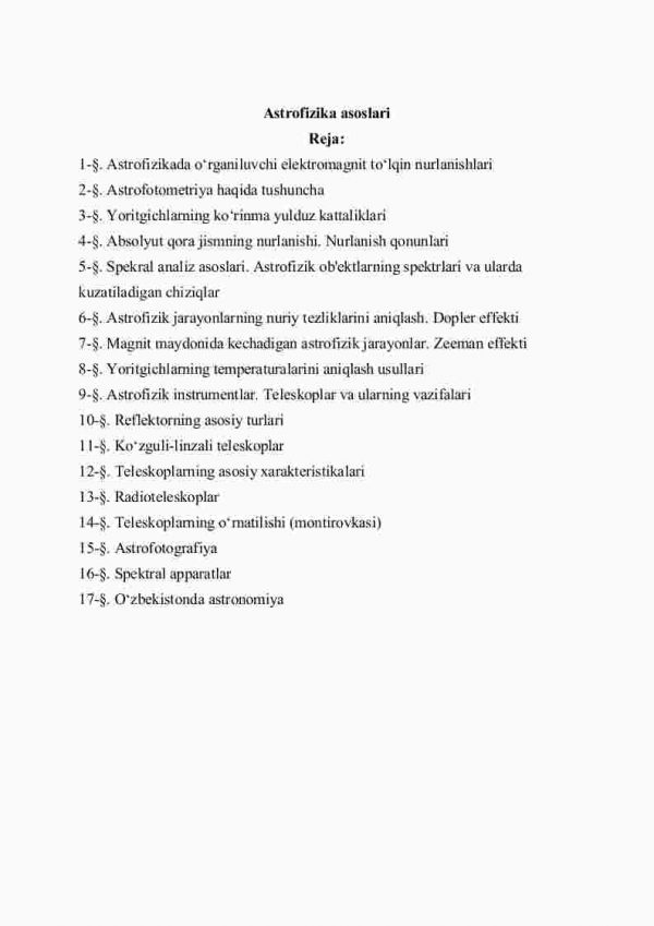 Astrofizika asoslari