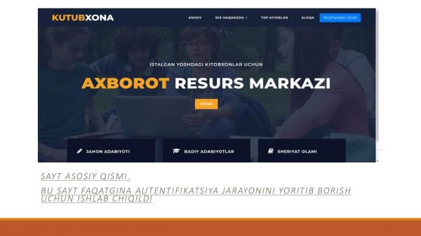 Axborot kutubxona tizimida foydalanuvchilarni autentifikatsiyalash usullari va vositalari - Image 3