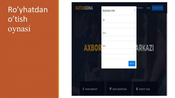 Axborot kutubxona tizimida foydalanuvchilarni autentifikatsiyalash usullari va vositalari - Image 4